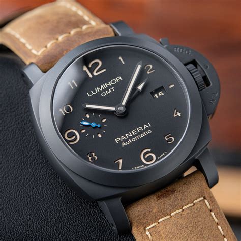 panerai luminor gmt automatic black